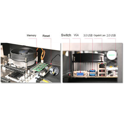 Intel®B75 Ethereum Coin Rig ETH Crypto Mining PC 8GPU Quad core i7-3770 cpu 512GB SSD 8GB Memory