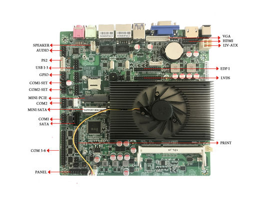 Dual cores i3-3217U industrial motherboard 6 COM 2 LAN Mini-ITX mainboard